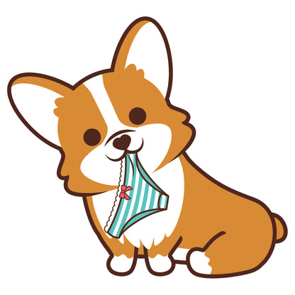 Corgi Stickers-Panties 哥基貼紙-偷底褲