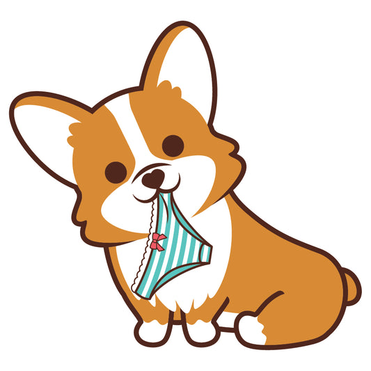 Corgi Stickers-Panties 哥基貼紙-偷底褲