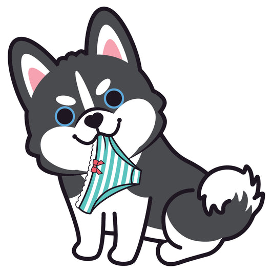 Husky Stickers-Panties 雪橇狗貼紙-偷底褲