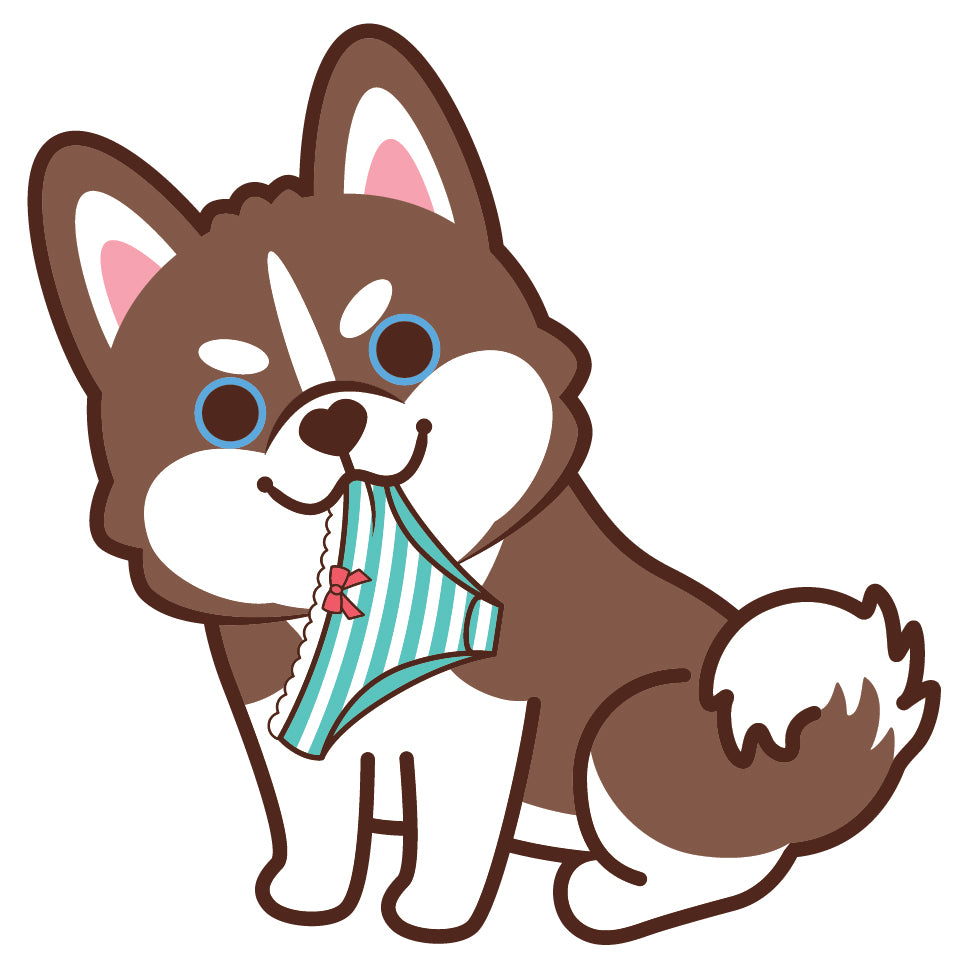 Husky Stickers-Panties 雪橇狗貼紙-偷底褲