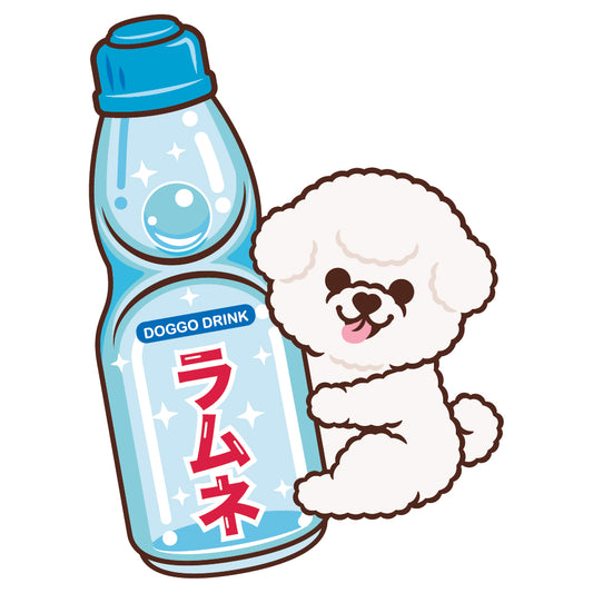 Bichon Stickers-Ramune 比熊犬貼紙-波子汽水