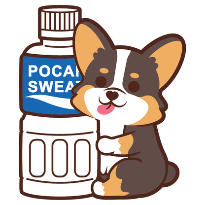 Corgi Stickers-Pocari 哥基貼紙-寶礦力