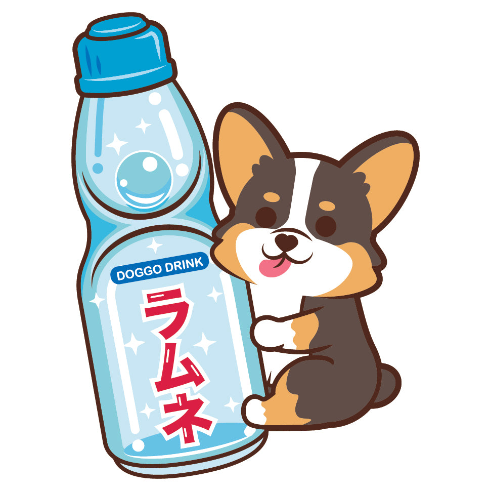 Corgi Stickers-Ramune 哥基貼紙-波子汽水