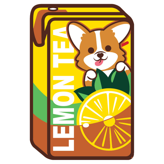Corgi Stickers-Vita Lemon Tea 哥基貼紙-維他檸檬茶