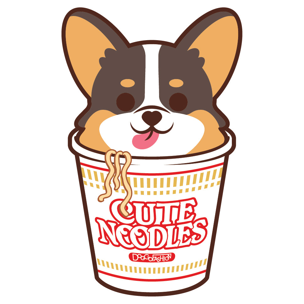 Corgi Stickers-Cup Noodle 哥基貼紙-杯麵