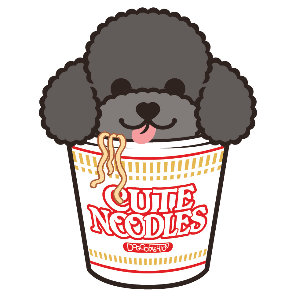 Poodle Stickers-Cup Noodle 貴婦狗貼紙-杯麵