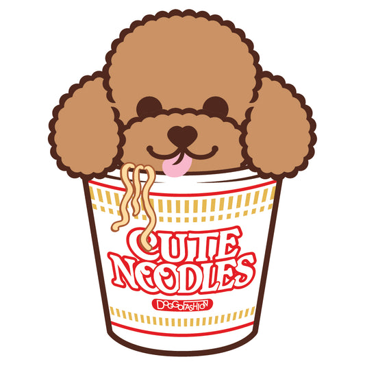 Poodle Stickers-Cup Noodle 貴婦狗貼紙-杯麵