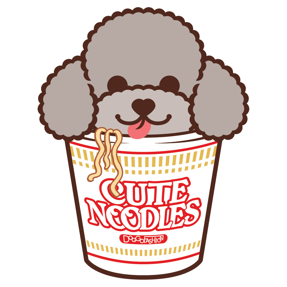 Poodle Stickers-Cup Noodle 貴婦狗貼紙-杯麵