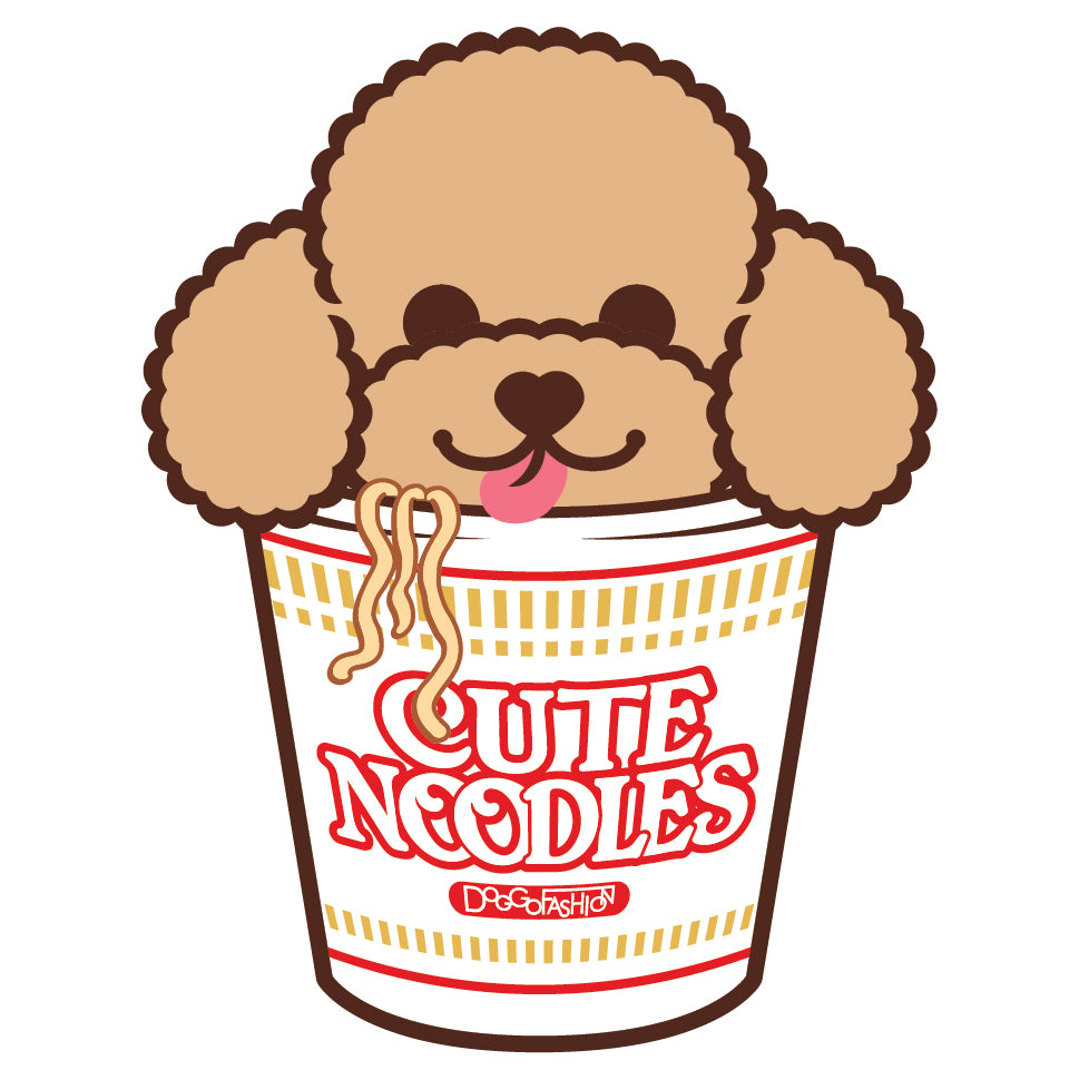 Poodle Stickers-Cup Noodle 貴婦狗貼紙-杯麵