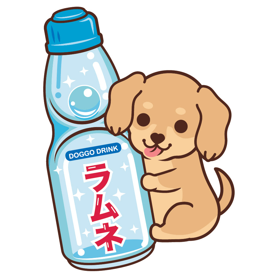 Dachshund Stickers-Ramune 臘腸狗貼紙-波子汽水