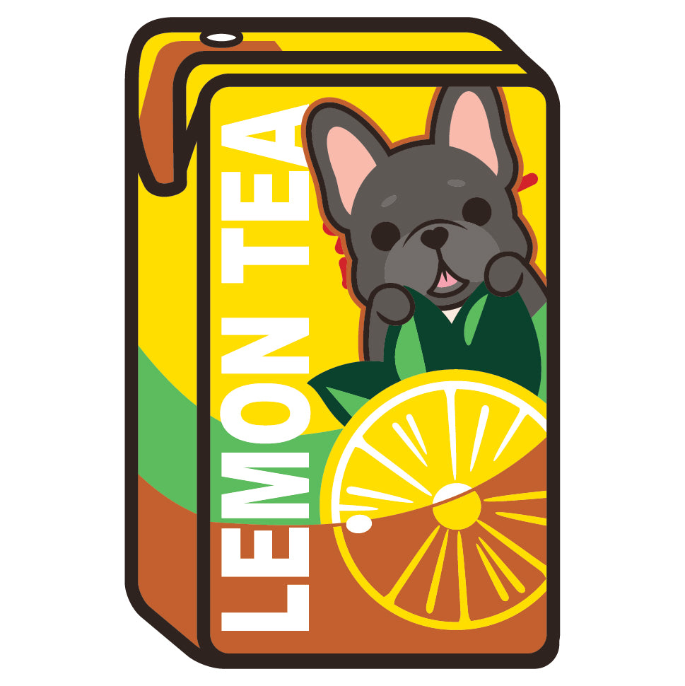 Frenchie Stickers-Vita Lemon Tea 法鬥貼紙-維他檸檬茶