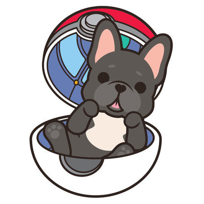 Frenchie Stickers-Pokeball 法鬥貼紙-精靈球
