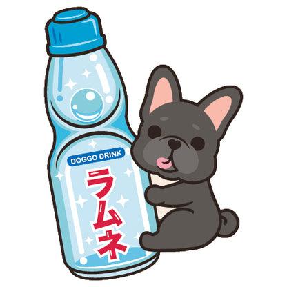 Frenchie Stickers-Ramune 法鬥貼紙-波子汽水