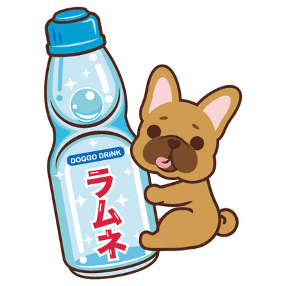 Frenchie Stickers-Ramune 法鬥貼紙-波子汽水