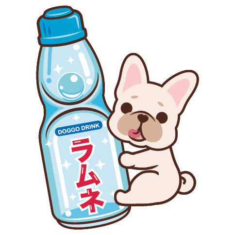Frenchie Stickers-Ramune 法鬥貼紙-波子汽水