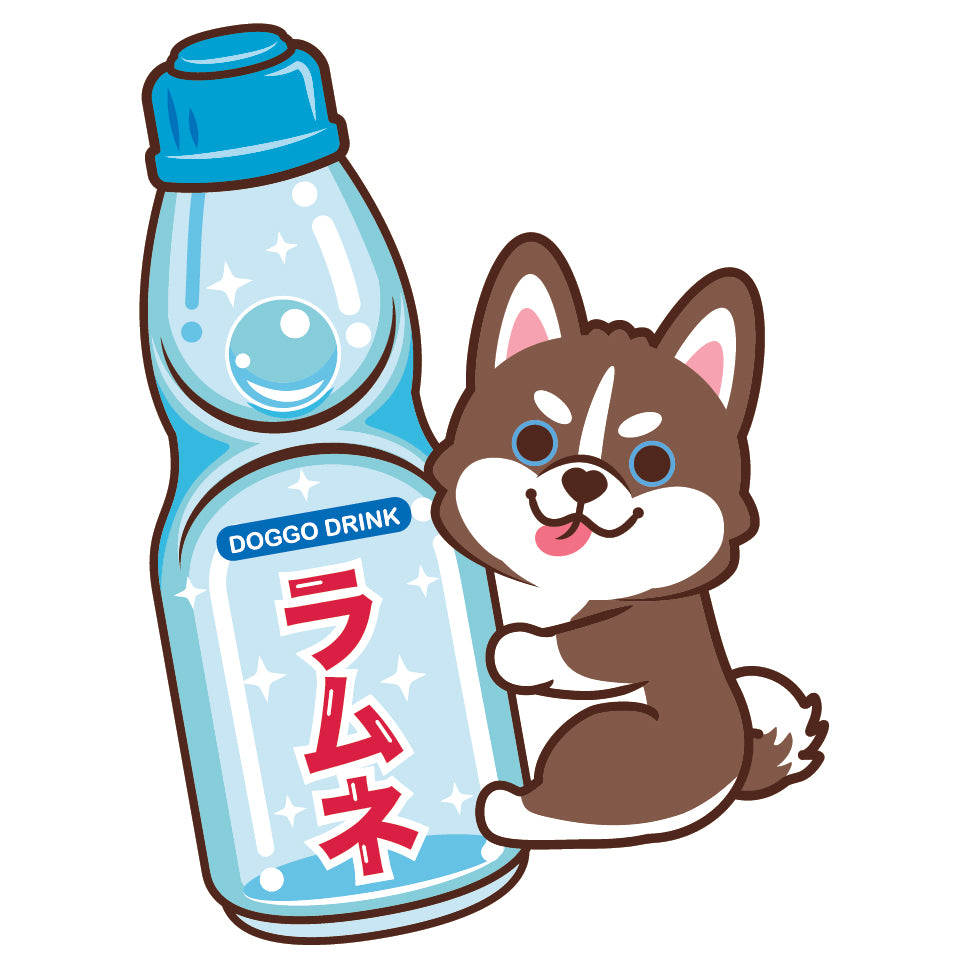 Husky Stickers-Ramune 雪橇狗貼紙-波子汽水