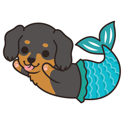 Dachshund Stickers-Mermaid 臘腸狗貼紙-美人魚