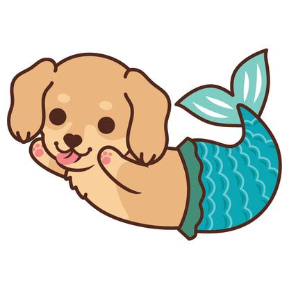 Dachshund Stickers-Mermaid 臘腸狗貼紙-美人魚