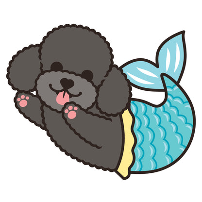Poodle Stickers-Mermaid 貴婦狗貼紙-美人魚