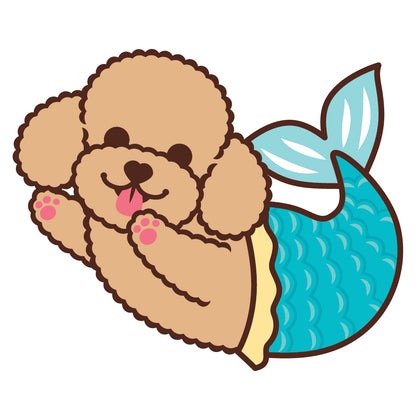 Poodle Stickers-Mermaid 貴婦狗貼紙-美人魚