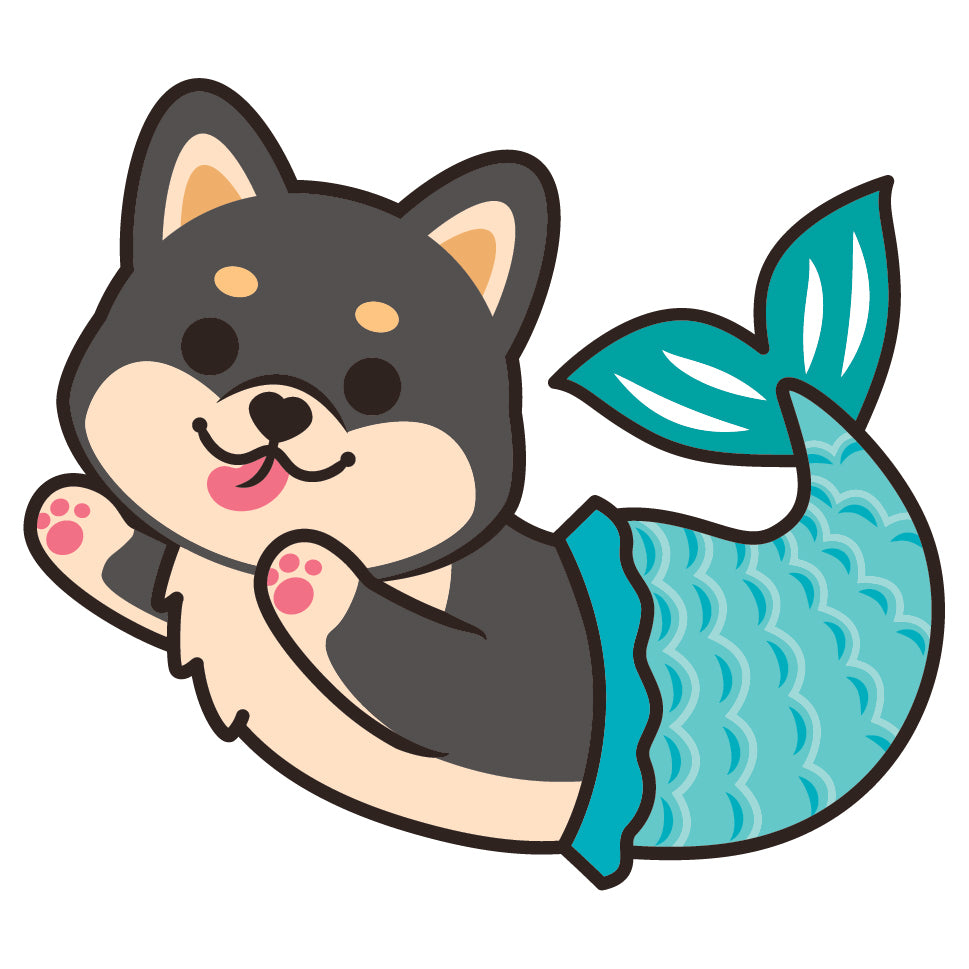 Shiba Stickers-Mermaid 柴犬貼紙-美人魚