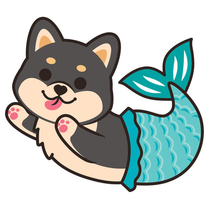 Shiba Stickers-Mermaid 柴犬貼紙-美人魚