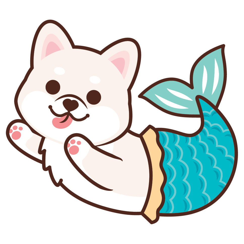 Shiba Stickers-Mermaid 柴犬貼紙-美人魚