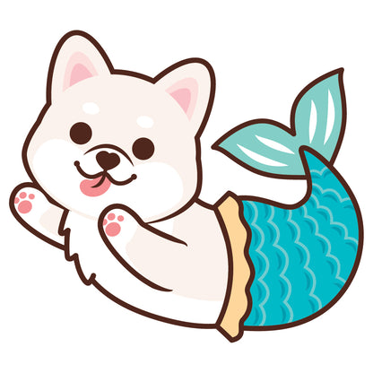 Shiba Stickers-Mermaid 柴犬貼紙-美人魚
