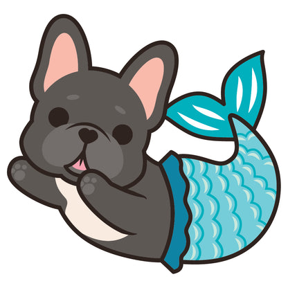 Frenchie Stickers-Mermaid 法鬥貼紙-美人魚
