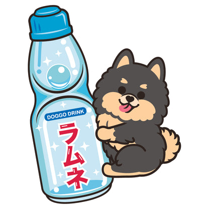 Pomeranian Stickers-Ramune 松鼠狗貼紙-波子汽水