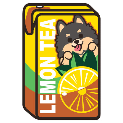 Pomeranian Stickers-Vita Lemon Tea 松鼠狗貼紙-維他檸檬茶