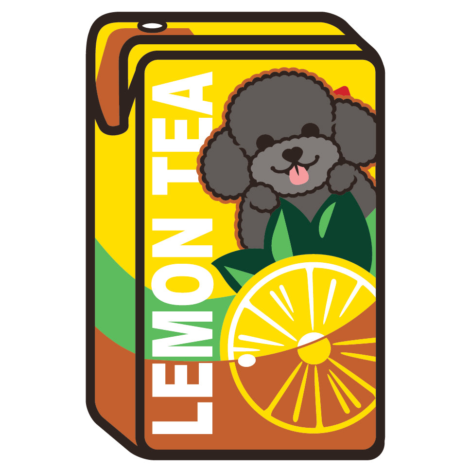 Poodle Stickers-Vita Lemon Tea 貴婦狗貼紙-維他檸檬茶