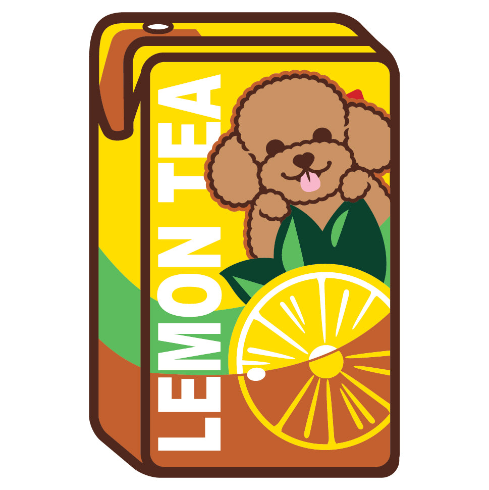 Poodle Stickers-Vita Lemon Tea 貴婦狗貼紙-維他檸檬茶