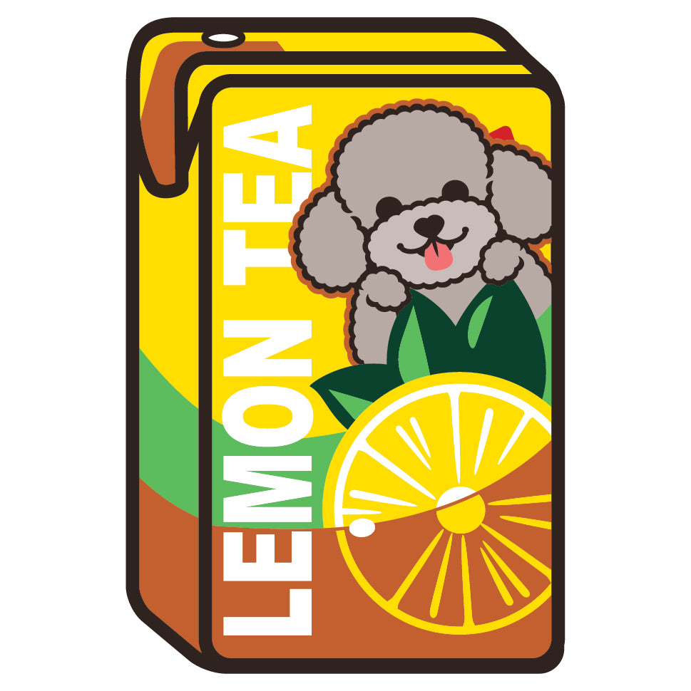Poodle Stickers-Vita Lemon Tea 貴婦狗貼紙-維他檸檬茶