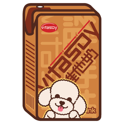 Poodle Stickers-Vita Soya Milk 貴婦狗貼紙-維他奶