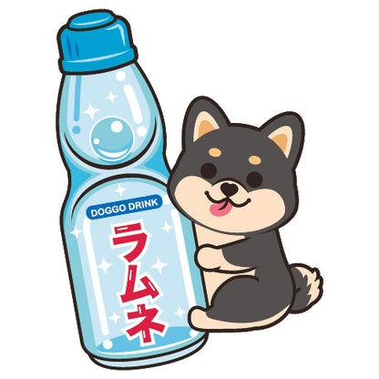 Shiba Stickers-Ramune 柴犬貼紙-波子汽水