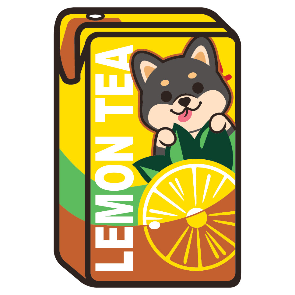 Shiba Stickers-Vita Lemon Tea 柴犬貼紙-維他檸檬茶