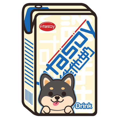 Shiba Stickers-Vita Soya Milk 柴犬貼紙-維他奶