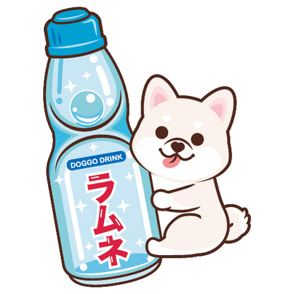Shiba Stickers-Ramune 柴犬貼紙-波子汽水