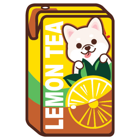 Shiba Stickers-Vita Lemon Tea 柴犬貼紙-維他檸檬茶