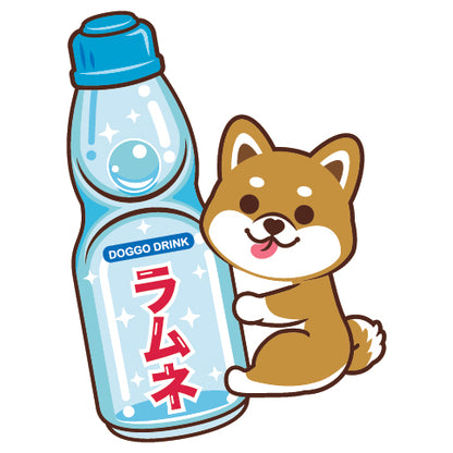 Shiba Stickers-Ramune 柴犬貼紙-波子汽水