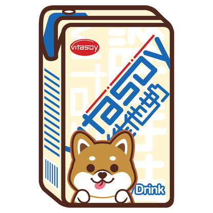 Shiba Stickers-Vita Soya Milk 柴犬貼紙-維他奶