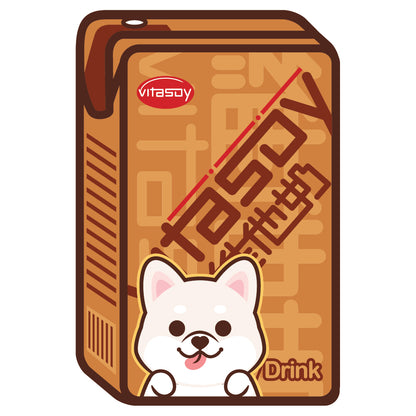 Shiba Stickers-Vita Soya Milk 柴犬貼紙-維他奶