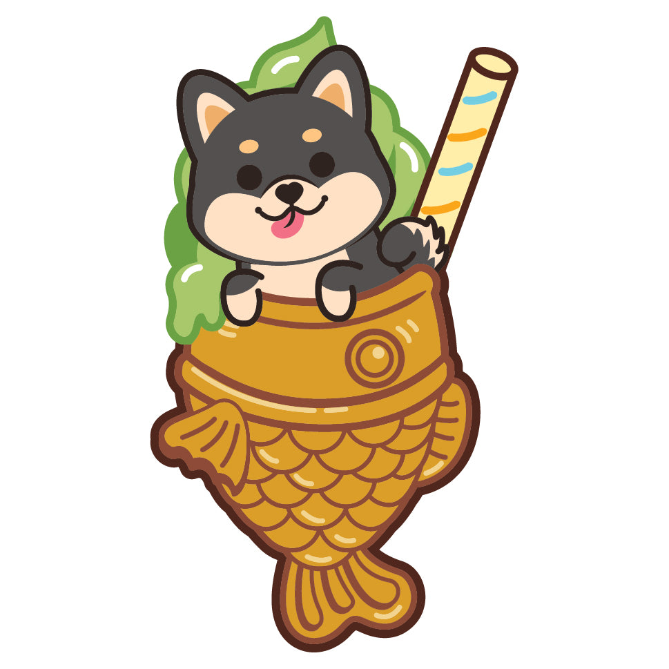 Shiba Stickers-Taiyaki Ice-cream 柴犬貼紙-鯛魚雪糕