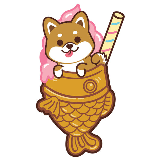 Shiba Stickers-Taiyaki Ice-cream 柴犬貼紙-鯛魚雪糕