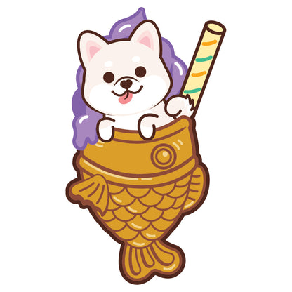 Shiba Stickers-Taiyaki Ice-cream 柴犬貼紙-鯛魚雪糕