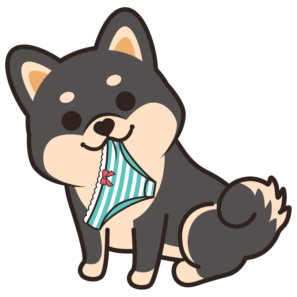 Shiba Stickers-Panties 柴犬貼紙-偷底褲