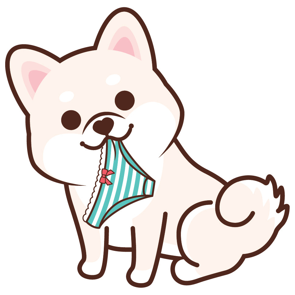 Shiba Stickers-Panties 柴犬貼紙-偷底褲