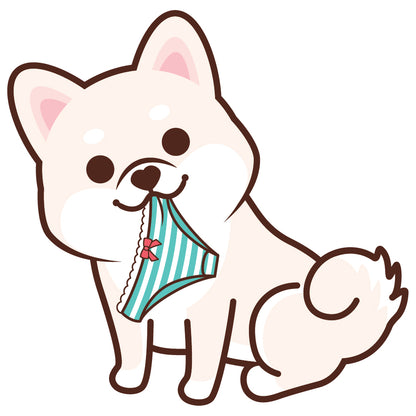 Shiba Stickers-Panties 柴犬貼紙-偷底褲