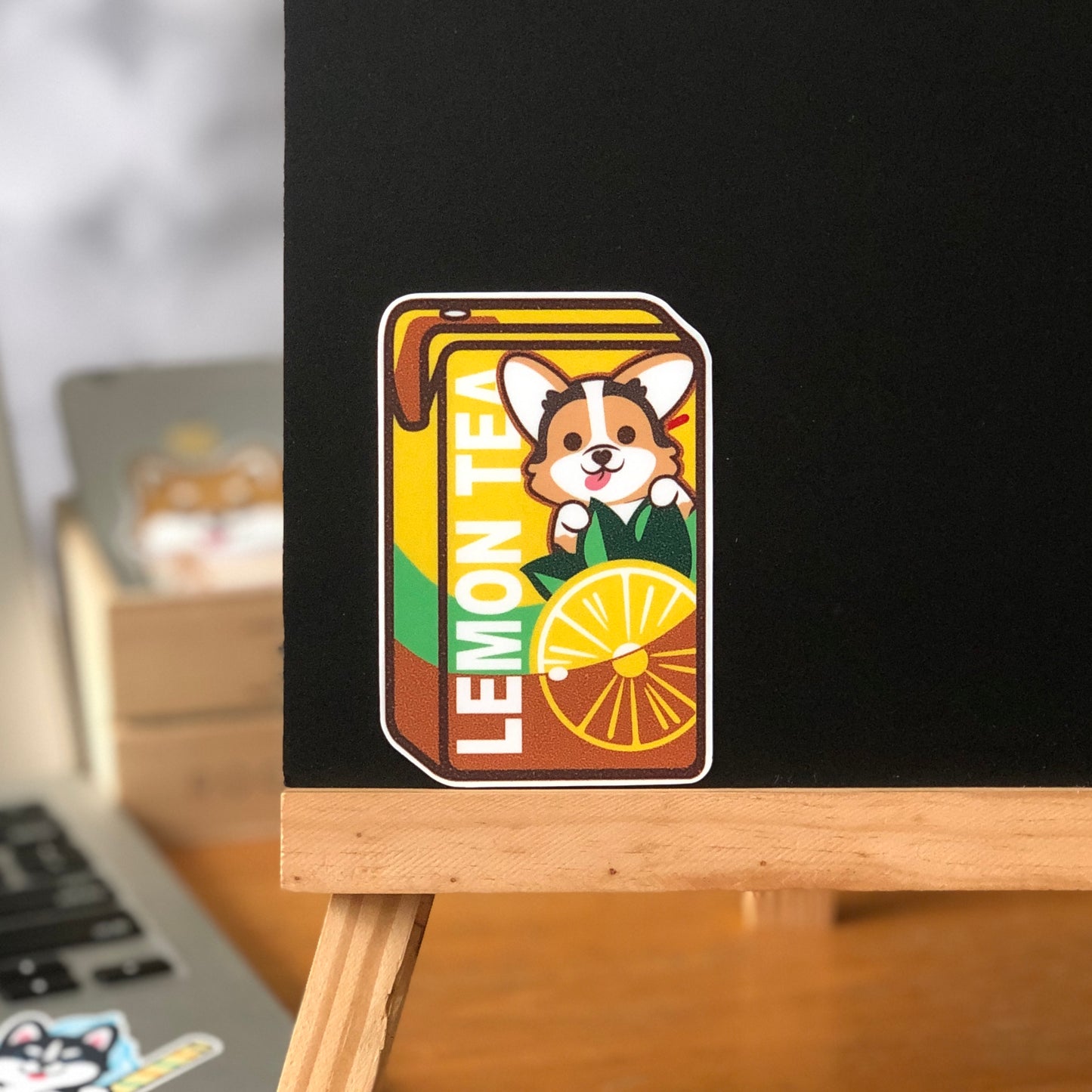Corgi Stickers-Vita Lemon Tea 哥基貼紙-維他檸檬茶